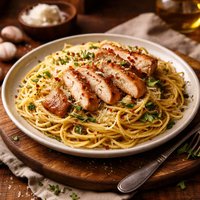 Garlic Chicken Spaghetti