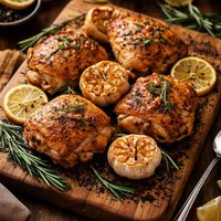 Garlic Chicken with Rosemary and Lemon