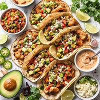 Garlic Chipotle Chicken Tacos