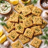 Garlic Dill Crackers