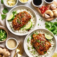 Garlic Ginger Chicken for Two