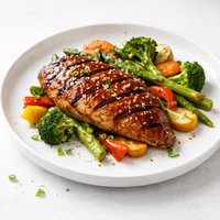 Garlic Grilled Teriyaki Chicken with Vegetables