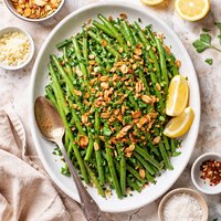 Garlic Haricots Verts Almondine