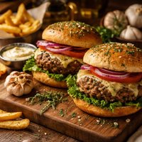 Garlic Herb Burgers
