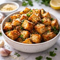 Garlic Herb Cheese Croutons