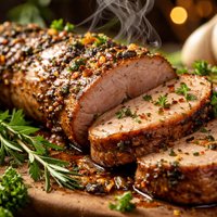 Garlic Herb Grilled Pork Tenderloin