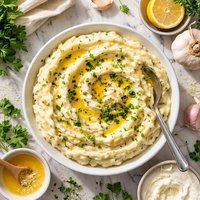 Garlic Herb Make Ahead Mashed Potatoes