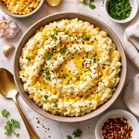 Garlic Mashed Potatoes with Corn
