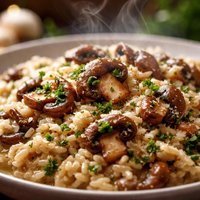Garlic Mushroom Risotto