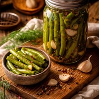 Garlic Pickled Green Beans