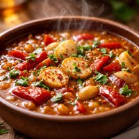 Garlic Piperade Soup