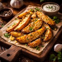 Garlic Potato Wedges