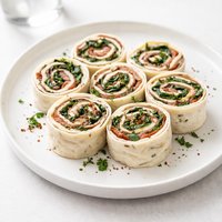 Garlic Roast Beef Pinwheels