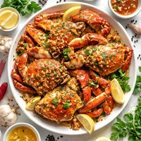Garlic Roasted Crab