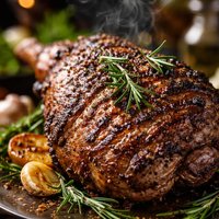 Garlic Rosemary Grilled Leg of Australian Lamb