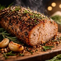 Garlic Rosemary Roasted Pork Loin