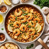 Garlic Shrimp and White Beans Bon Appetit