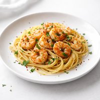 Garlic Shrimp Spaghetti