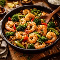 Garlic Shrimp Stir Fry