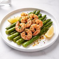 Garlic Shrimp with Asparagus
