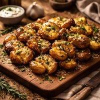Garlic Smashed Potatoes