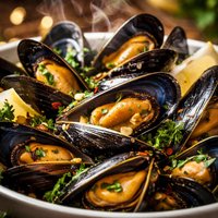 Garlic Steamed Mussels