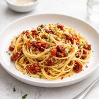 Garlic Sun Dried Tomato Pasta