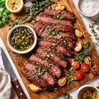 Garlic Thyme Flat Iron Steak
