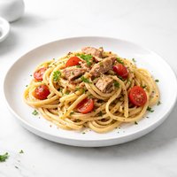 Garlic Tuna Linguine
