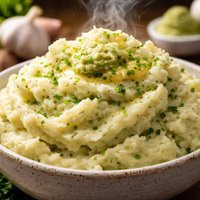 Garlic Wasabi Mashed Potatoes