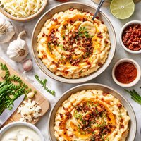 Garlic White Cheddar and Chipotle Mashed Potatoes