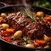 Garlic Wine Pot Roast