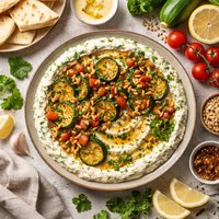 Garlic Zucchini Appetizer Mutabbal Koosa