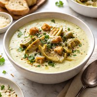 Garlicky Artichoke Soup