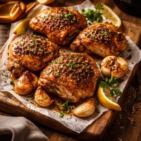 Garlicky Baked Chicken