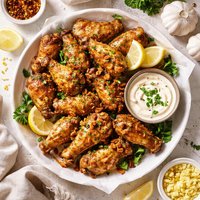 Garlicky Gilroy Chicken Wings