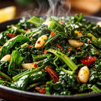 Garlicky Greens Saute