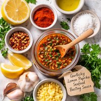 Garlicky Lemon Paprika Seafood Basting Sauce