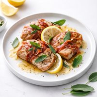 Garlicky Pork Cutlets with Prosciutto Lemon and Sage