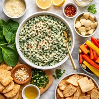 Garlicky Spinach Dip with Hearts of Palm Cooking Light