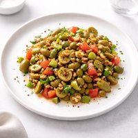Gaziantep Style Green Olive Salad