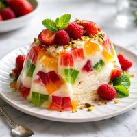 Gelatin Ice Cream Dessert