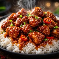 General Tsos Chicken with Rice