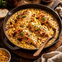 German Chicken Creamy Corn