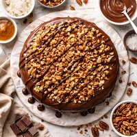 German Chocolate Cake with Milk Chocolate Ganache
