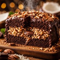 German Chocolate Surprise Cake