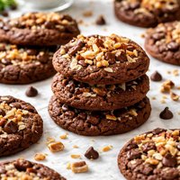 German Chocolate Toffee Cookies