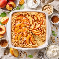 German Fresh Peach Kuchen