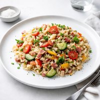 German Hot Rice Salad