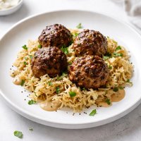German Meatballs with Sauerkraut